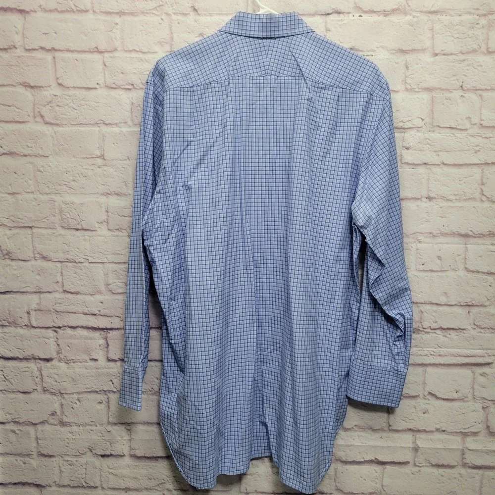 Thomas Pink Classic Fit‎ Checkered Dress Shirt Mens XL Button Down Preppy Formal